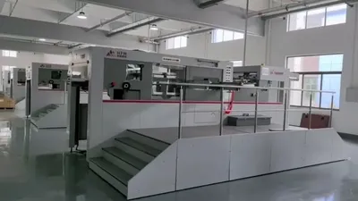 Troqueladora de cama plana para cajas de alimentos